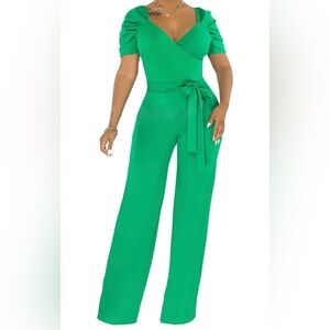 Elegant Green Jumpsuit